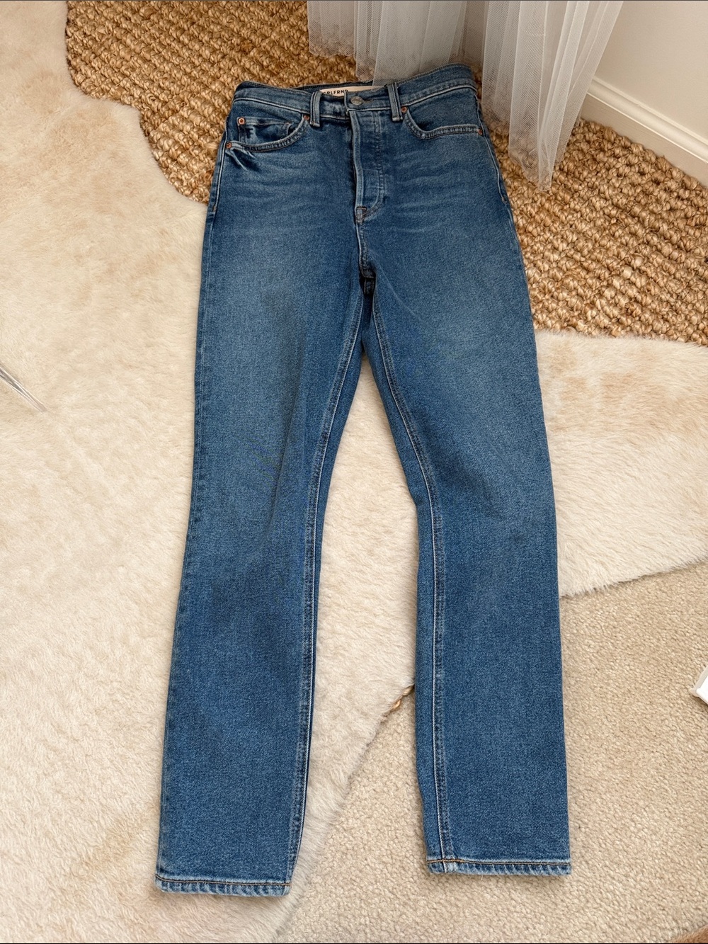 Grlfrnd Piper Super High Rise Slim Crop in Laurel Canyon